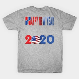 HELLO USA HAPPY NEW YEAR 2020 T-Shirt